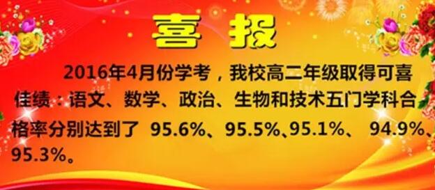 實力+努力=成功——德清求是高級中學高二年級向您報喜!
