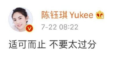 陳鈺琪秒刪微博 陳鈺琪說的適可而止不要太過分指的是什么