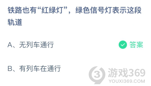 鐵路也有“紅綠燈”,綠色信號燈表示這段軌道
