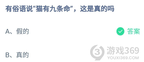 有俗語說貓有九條命這是真的嗎