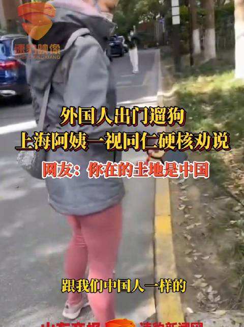 上海阿姨遇外國人出門遛狗硬核勸說 駐滬外交官出門遛狗被硬核勸回
