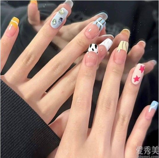 超仙的夏日冰透美甲,520還沒做美甲的姐妹趕快分配~