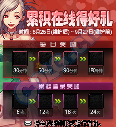DNF8月累積在線得好禮活動 DNF8月累積在線得好禮活動獎勵