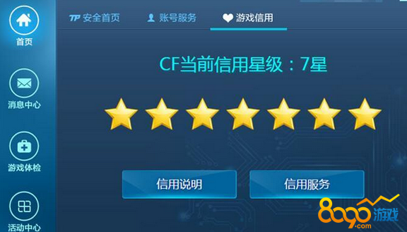cf游戲信用星級(jí)怎么看