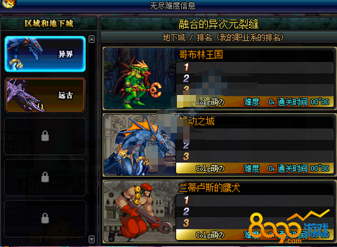 dnf無盡難度模式通關(guān)獎勵一覽