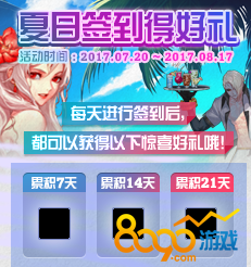 dnf夏日簽到得好禮活動獎勵
